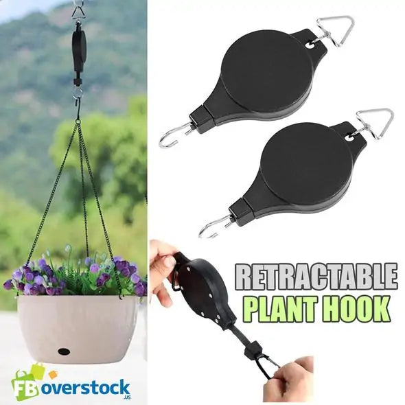 Premium Retractable Plant Hook with Easy Pull Mechanism