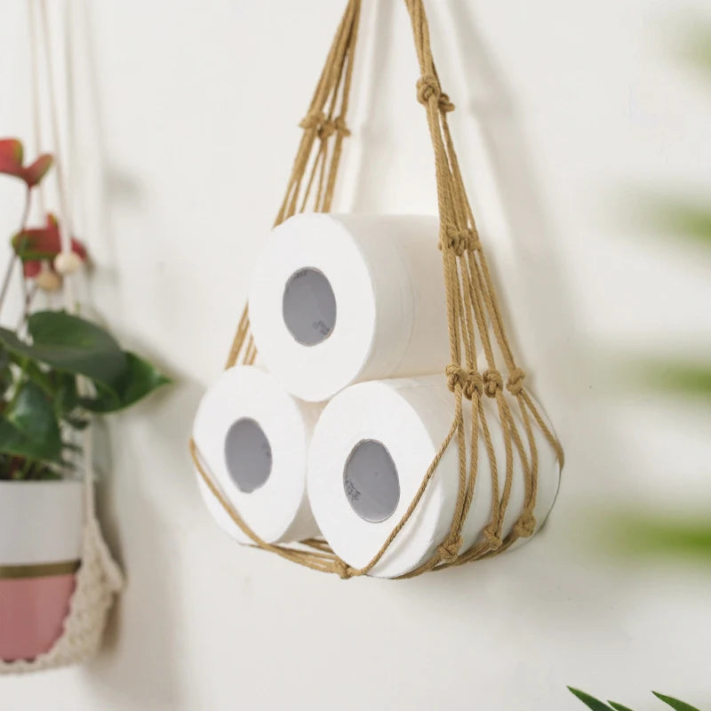 Nordic Cotton Rope Hanging Storage Rack