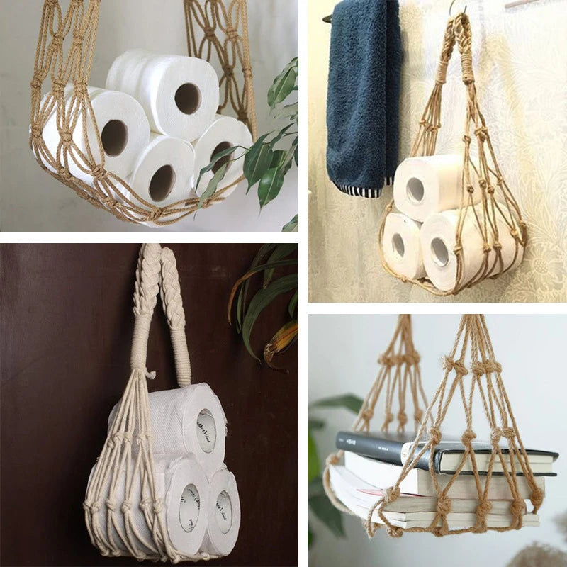 Nordic Cotton Rope Hanging Storage Rack