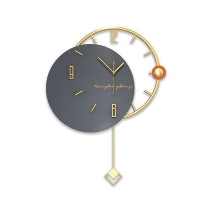 Modern Ironwork Wall Clock for Living Room