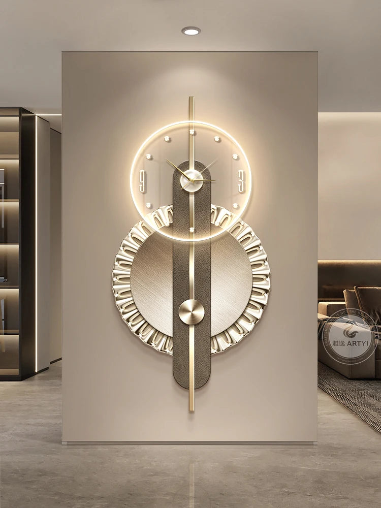 Modern LED Wall Clock Abstract Art